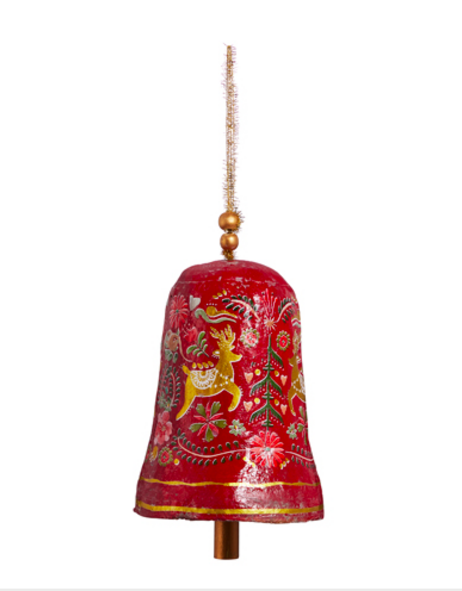 7" FOLKLORE REINDEER ORNAMENT