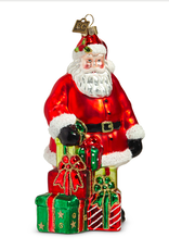 6.5" Special Delivery Santa Ornament