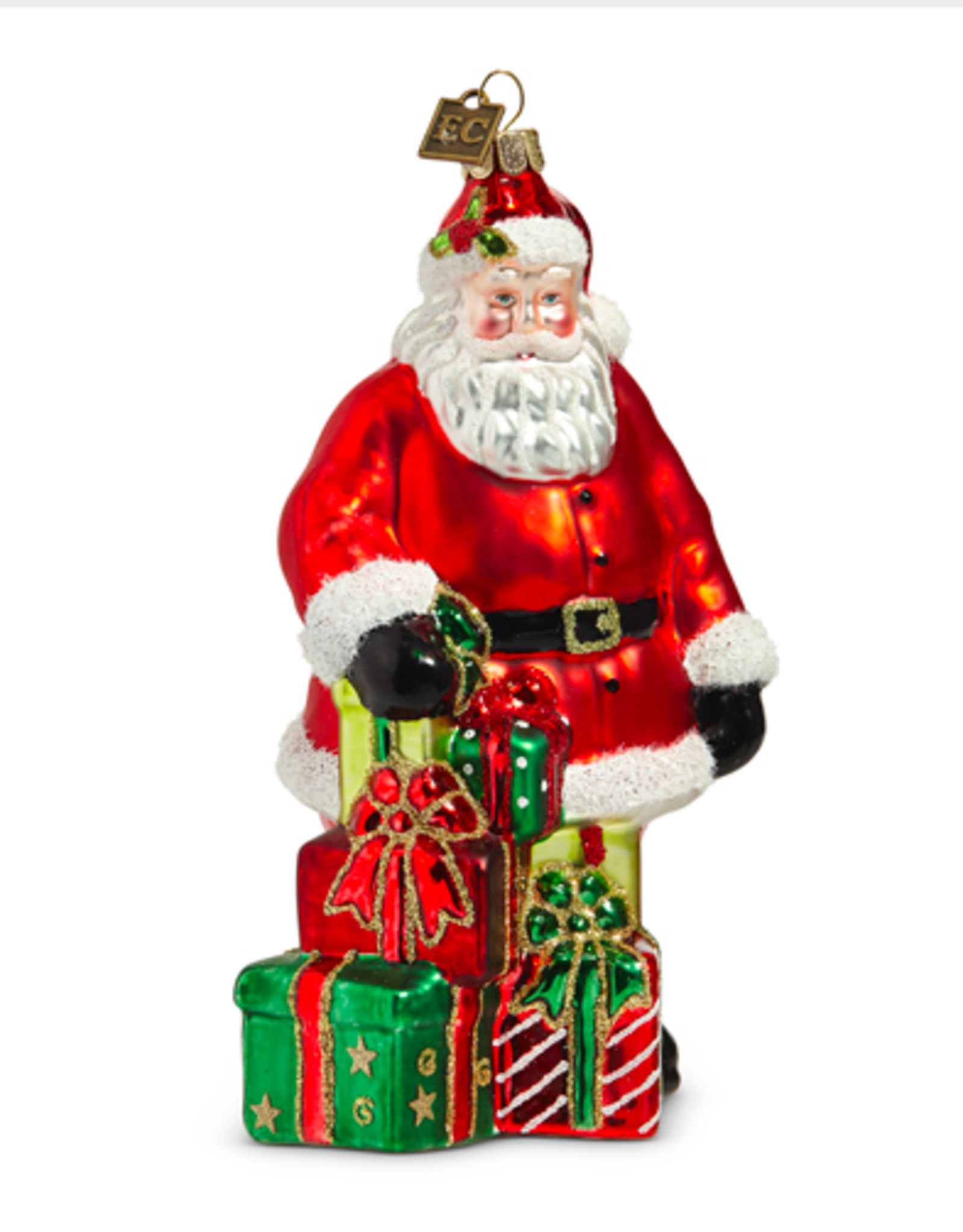 6.5" Special Delivery Santa Ornament