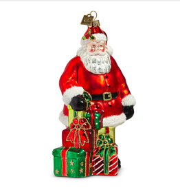 6.5" Special Delivery Santa Ornament