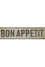 "Bon Appetite" Embossed Metal Wall Sign L 31 1/2" x H 7 3/4"