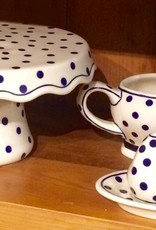 Gravy Boat - White/Blue Dots