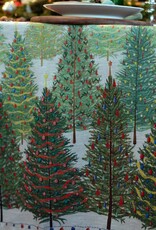 Italian Linen - Fairy Trees Table Runner 18"x67" Naturale