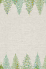 Italian Linen - Fairy Trees Table Runner 18"x67" Naturale