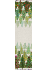 Italian Linen - Fairy Trees Table Runner 18"x67" Naturale