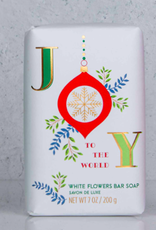 White Flowers Joy To The World  Bar Soap 7 oz - Mistral Les Sentiments