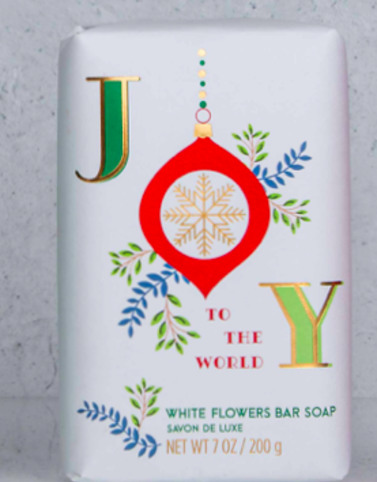 White Flowers Joy To The World  Bar Soap 7 oz - Mistral Les Sentiments