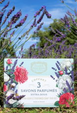 Panier Des Sens Set of 3 Shea butter Soaps (Cotton Flower, Lavender, Rose Nectar) - Panier Des Sens