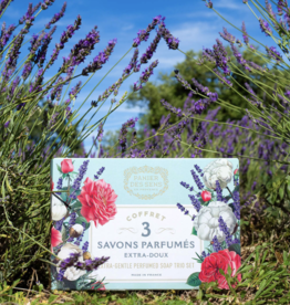 Panier Des Sens Set of 3 Shea butter Soaps (Cotton Flower, Lavender, Rose Nectar) - Panier Des Sens