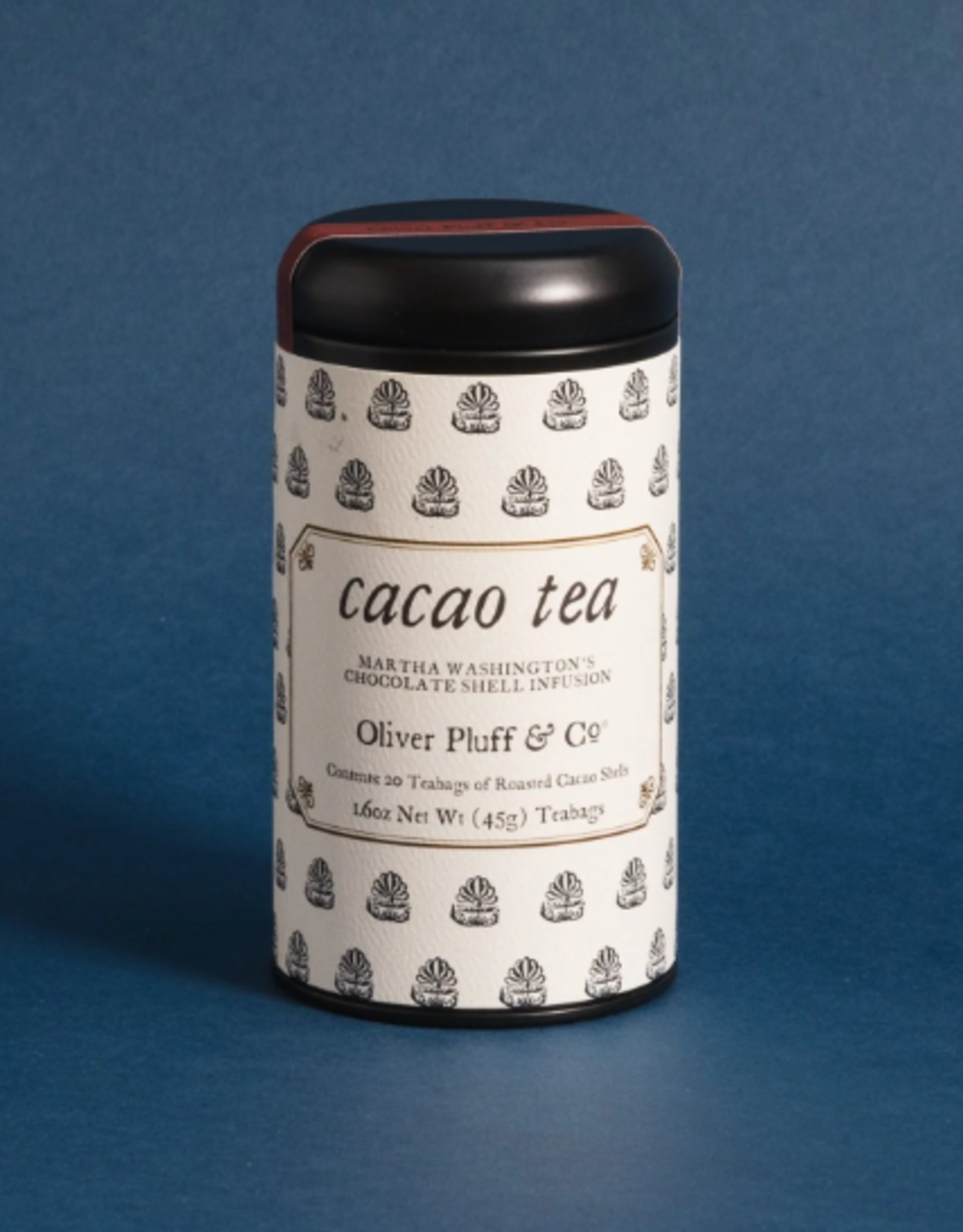 Oliver Pluff & Co Cacao Shell Teabags In Signature Tea Tin European