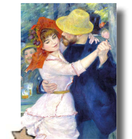 "Dance at Bougival" (Pierre-Auguste Renoir) Greeting Card 5" x 7"