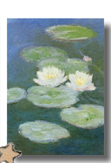 "Water Lilies, Evening Effect" (Claude Monet) Greeting Card 5" x 7"