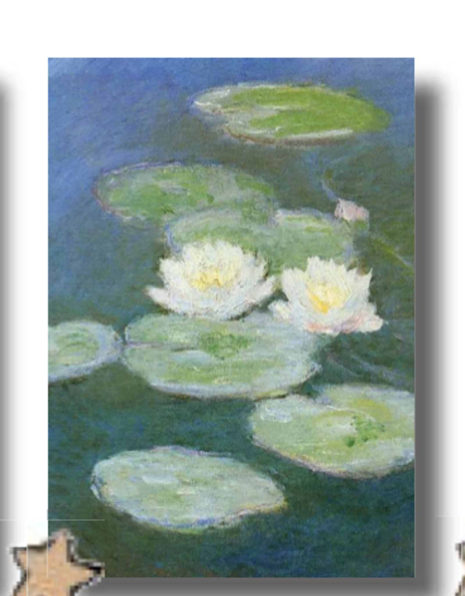 "Water Lilies, Evening Effect" (Claude Monet) Greeting Card 5" x 7"
