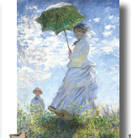 "Woman with a Parasol" (Claude Monet) Greeting Card 5" x 7"