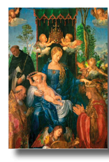 "Feast of the Rosary" (Albrecht Durer) Greeting Card 5" x 7"