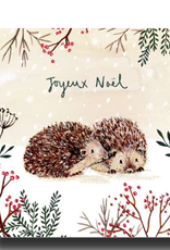 Louise Mulgrew Winter Hedgehog Greeting Card 6" x 6"