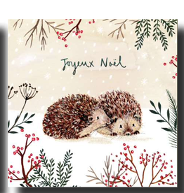 Louise Mulgrew Winter Hedgehog Greeting Card 6" x 6"