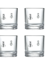 La-Rochere La Rochere Bee Whiskey Glass Set of 4 (3.75" H / 10 oz.)