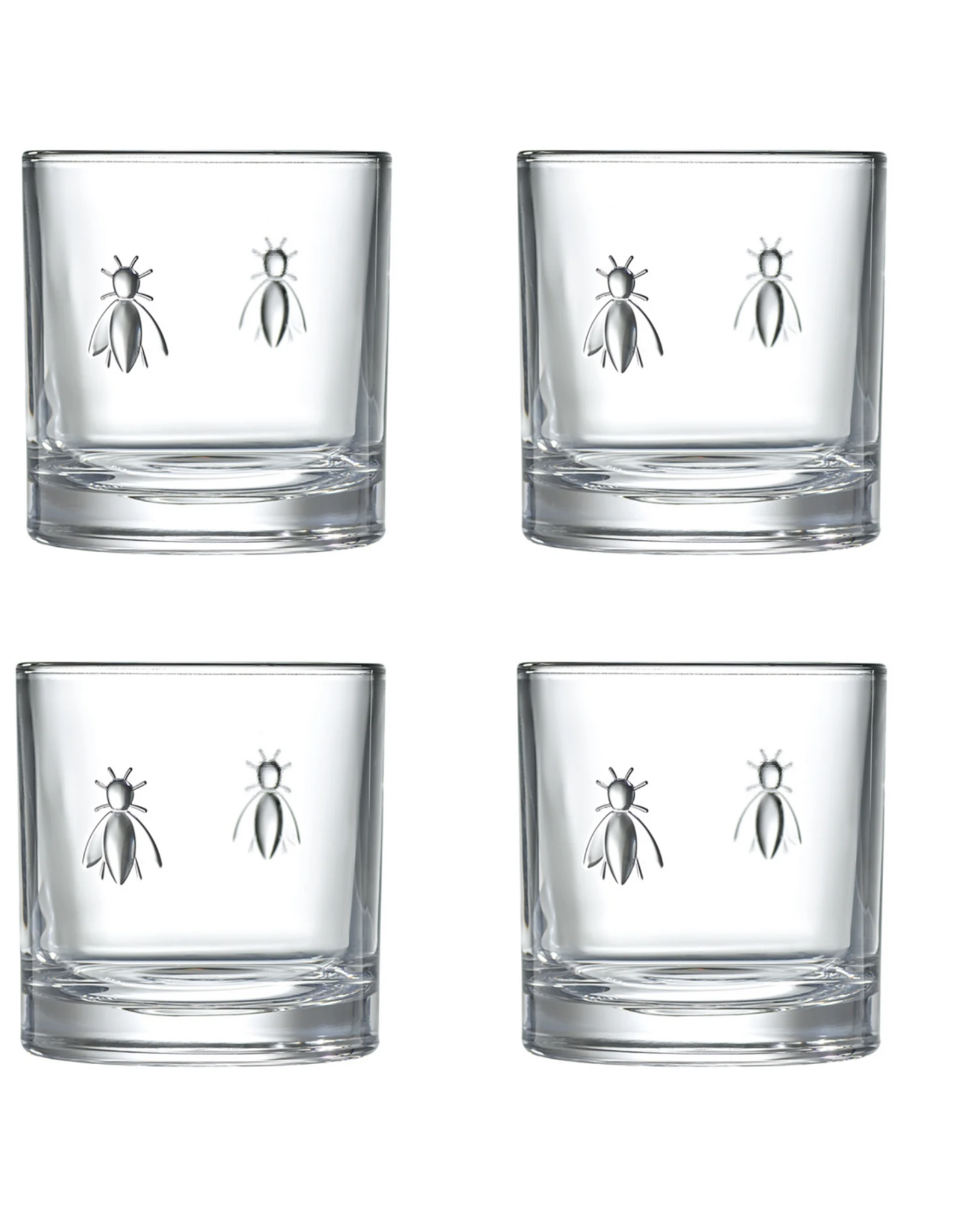 La-Rochere La Rochere Bee Whiskey Glass Set of 4 (3.75" H / 10 oz.)