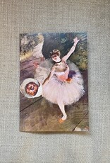 Dancer with a Bouquet of Flowers (Star of the Ballet - Edgar Degas) Greeting Card 5" x 7"
