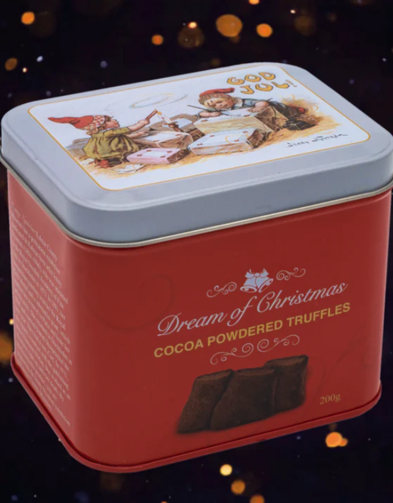 Dream of Sweden Dream of Truffles - Christmas Cocoa Powdered Truffles - 7.05 Oz (200g) - By Dream of Sweden