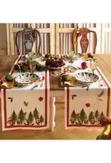 Italian Linen - Jolly Elf Table Runner 18"x67" Cream