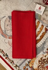 Italian Linen - Napkin - Tiziano (Red) - 20" x 20"