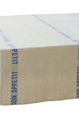 Charvet Editions Charvet Editions - Table Runner Bon Appetit Natural/Blue - 55" x 18"