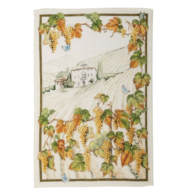 Italian Linen - Violetta Vernaccia Kitchen Towel - 20" x 28"