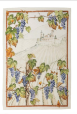 Italian Linen - Violetta Cabernet Kitchen Towel - 20" x 28"