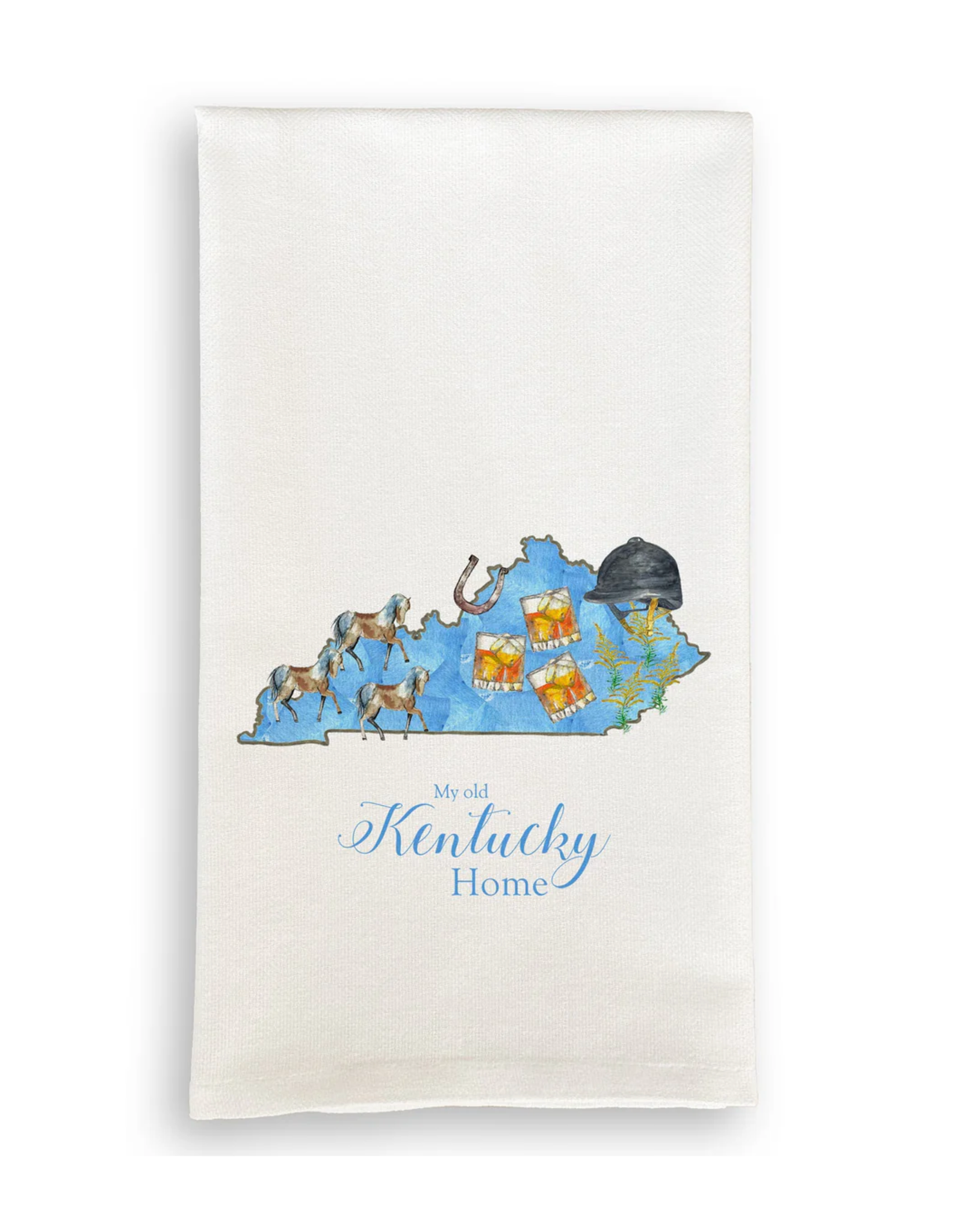 Linen Towel - My Old Kentucky Home 18" x 24" (100% Linen)