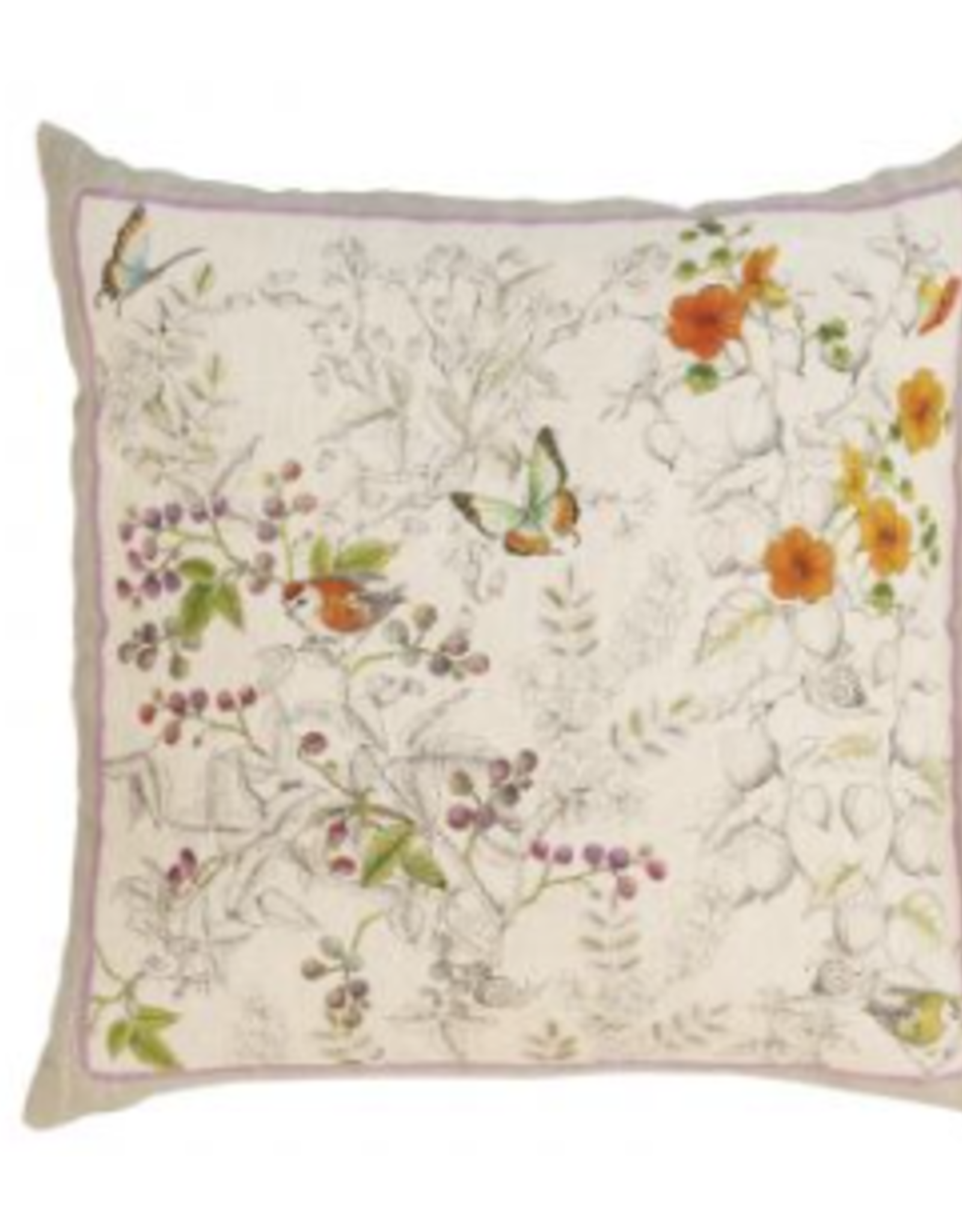 Italian Linen - Gravure Lino Square Pillow 22"x22" Naturale