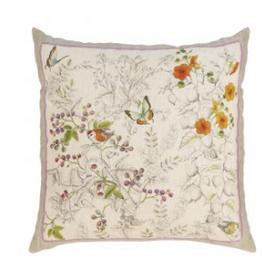 Italian Linen - Gravure Lino Square Pillow 22"x22" Naturale