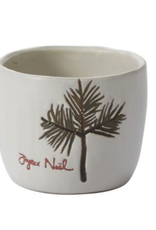 Joyeux Noel EVERGREEN POT 5"x 4.25"