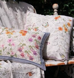 Italian Linen - Gravure Lino Square Pillow 22"x22" Naturale