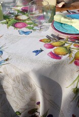 Italian Linen - Cynar Tablecloth 67" x 67" Green