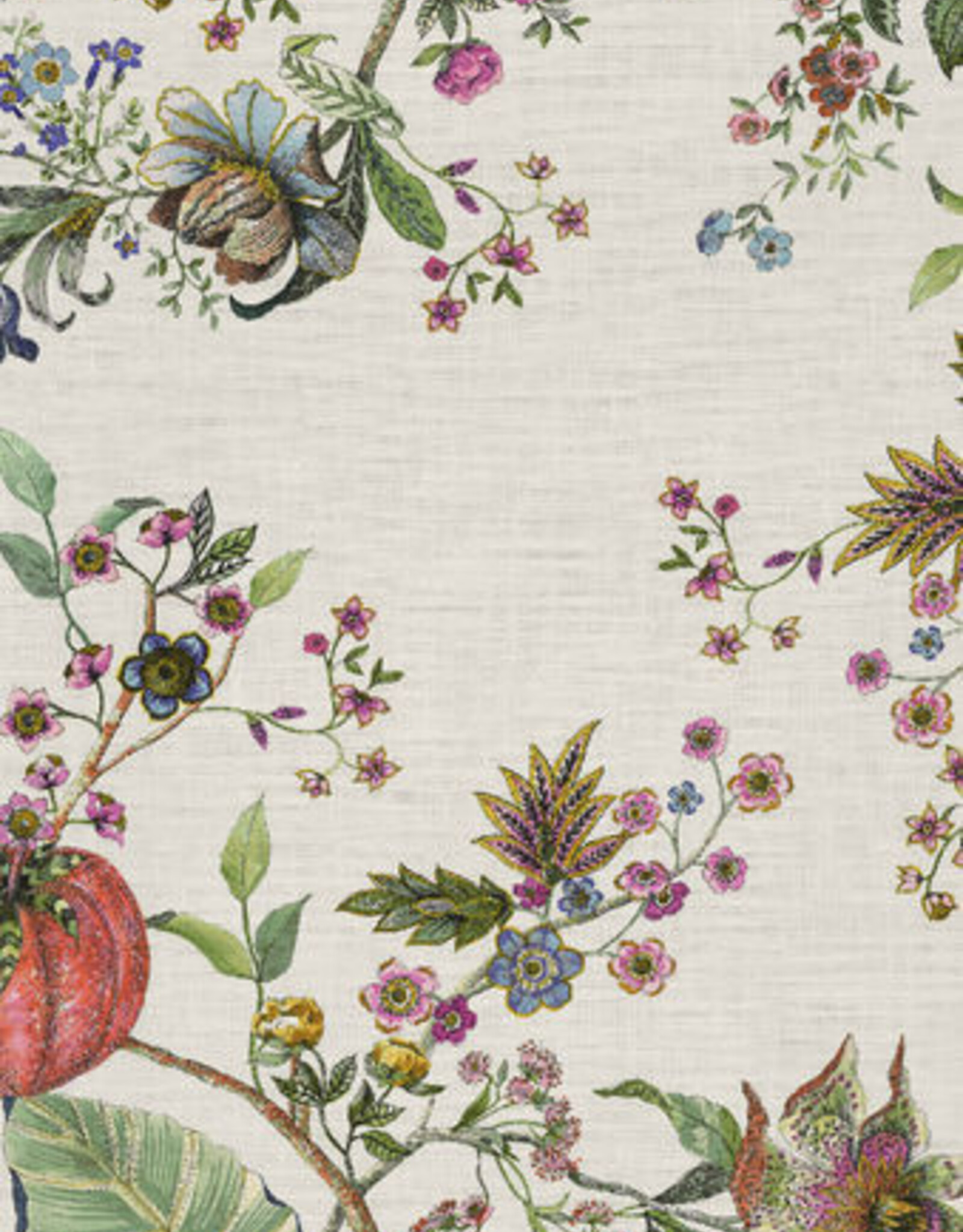 Italian Linen - Biloba Runner 18"x67" Naturale