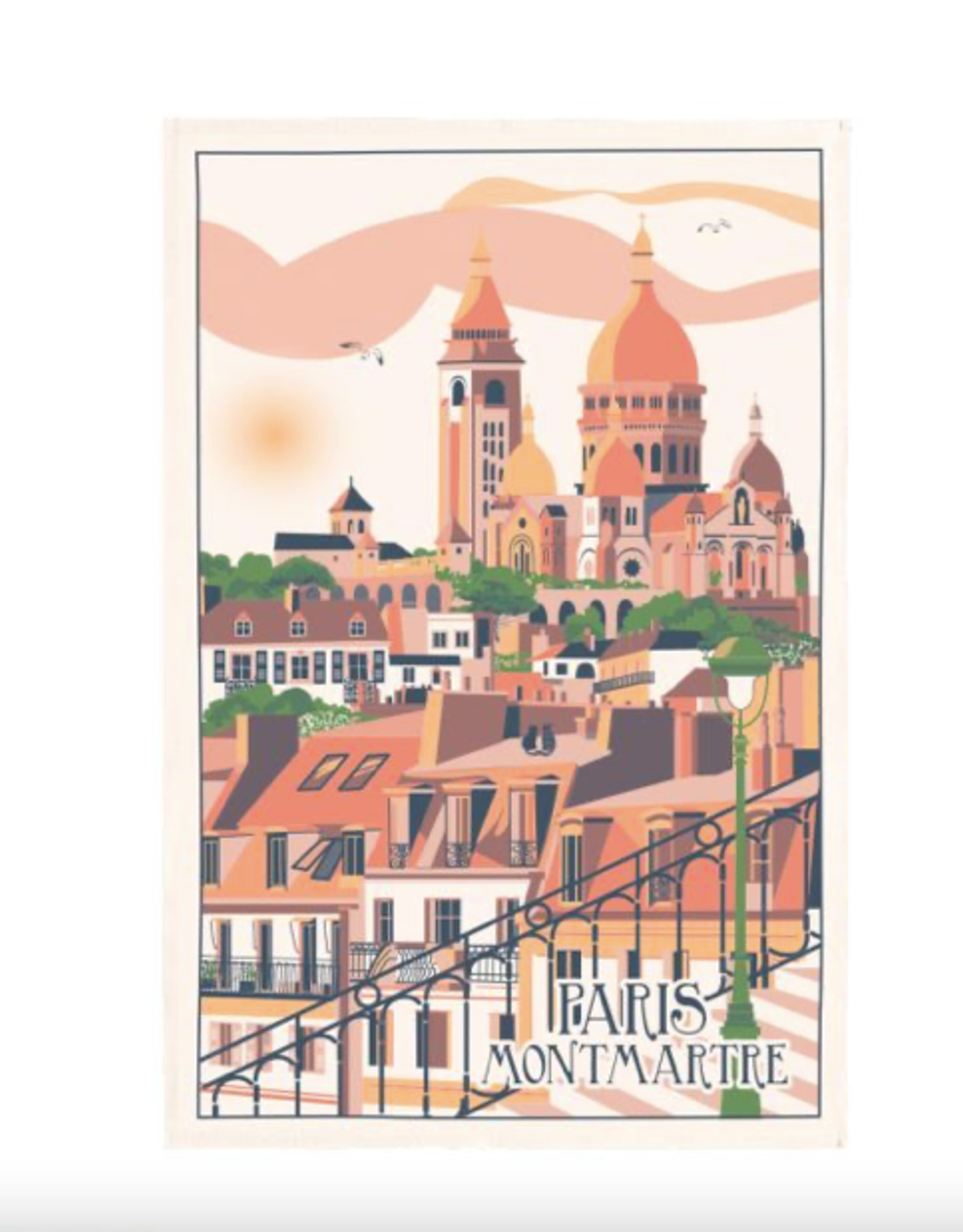 Village Montmartre Tea Towel Écru 48 X 72