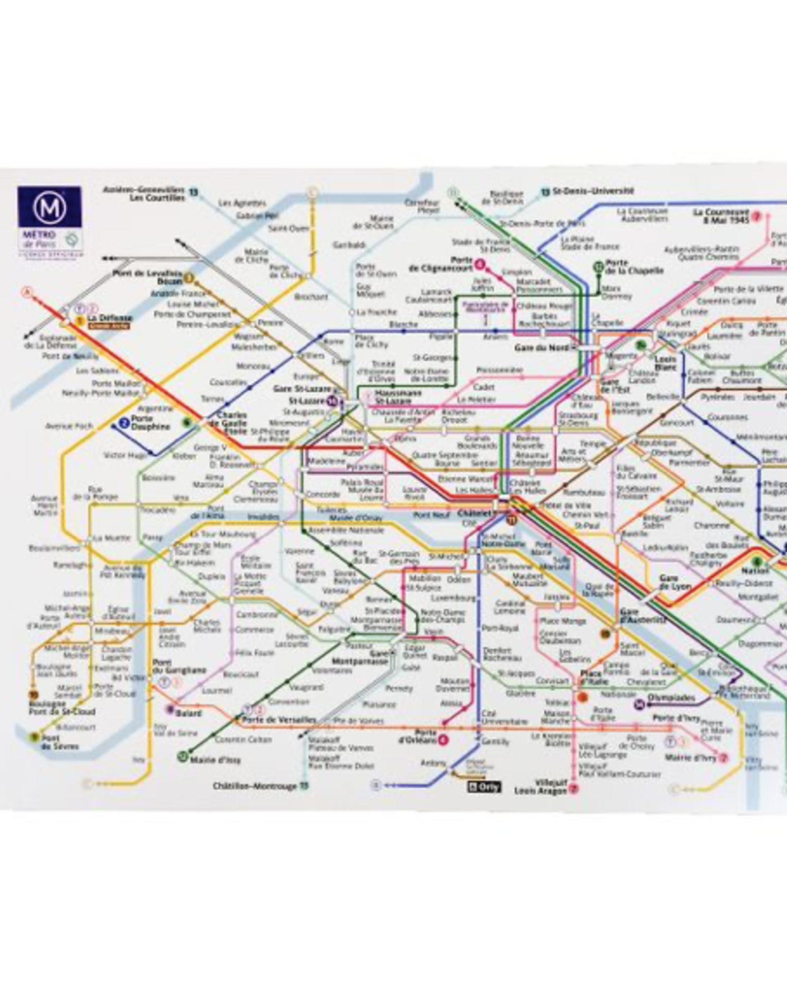Placemat Paris RATP Assortis 45 X 30