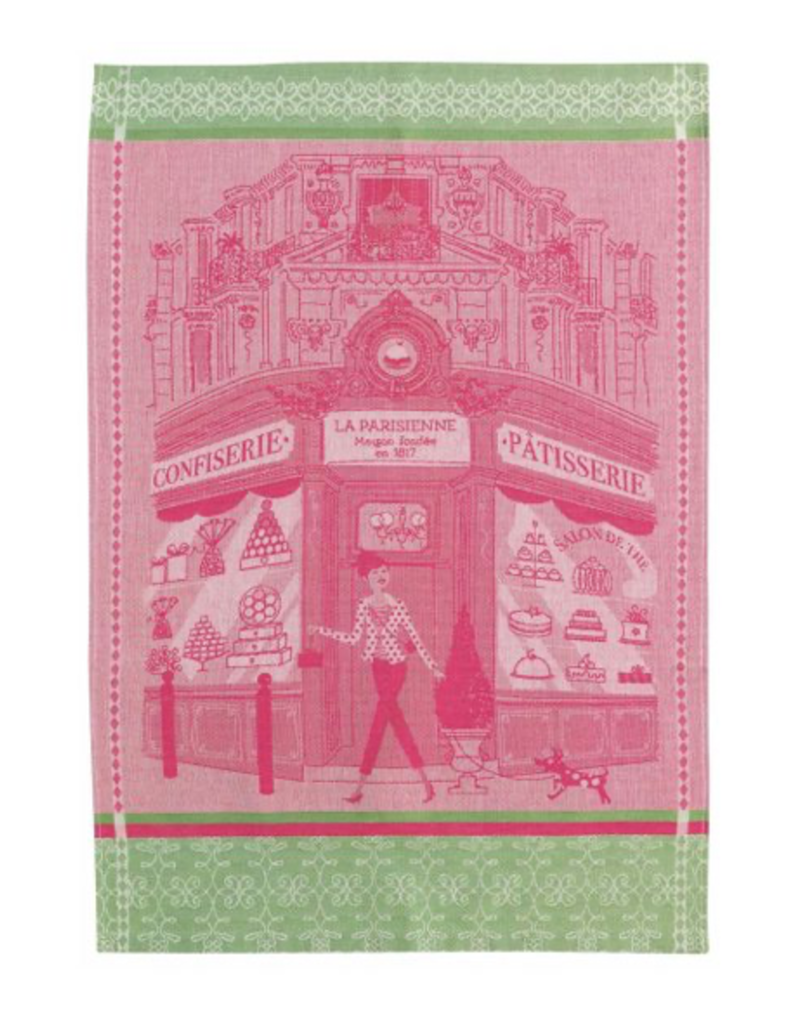 Pâtisserie Rose Tea Towel - 20"x28" (50 X 70 cm)