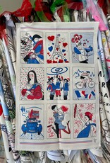 Symbols of France Dish Towel 18.50" x 28"