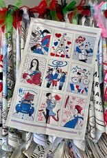 Symbols of France Dish Towel 18.50" x 28"