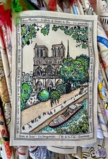 Notre Dame Tea Towel Écru 19" X 28"