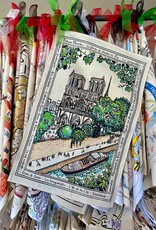 Notre Dame Tea Towel Écru 19" X 28"