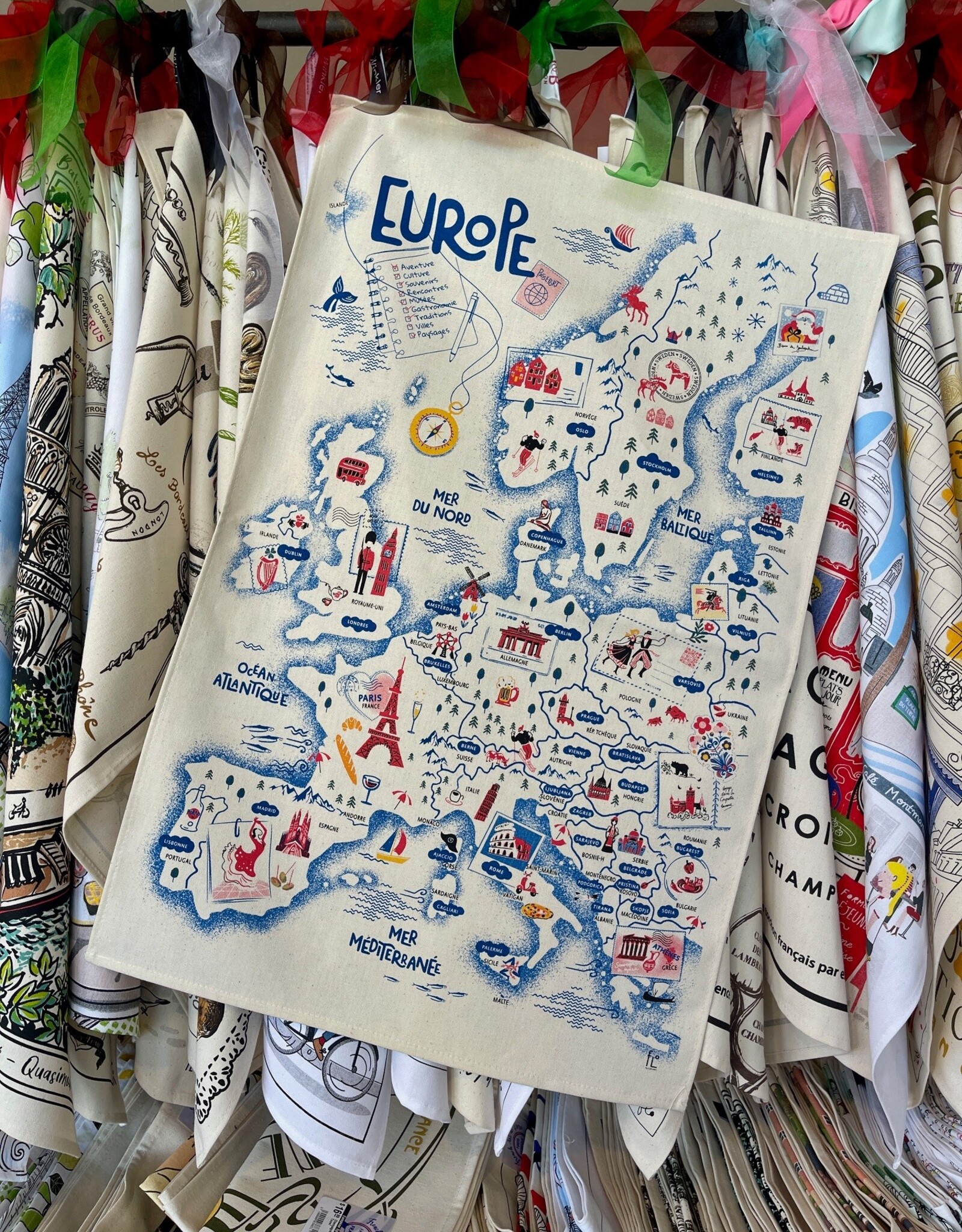 Europe Tea Towel Écru 18.5" x 28"