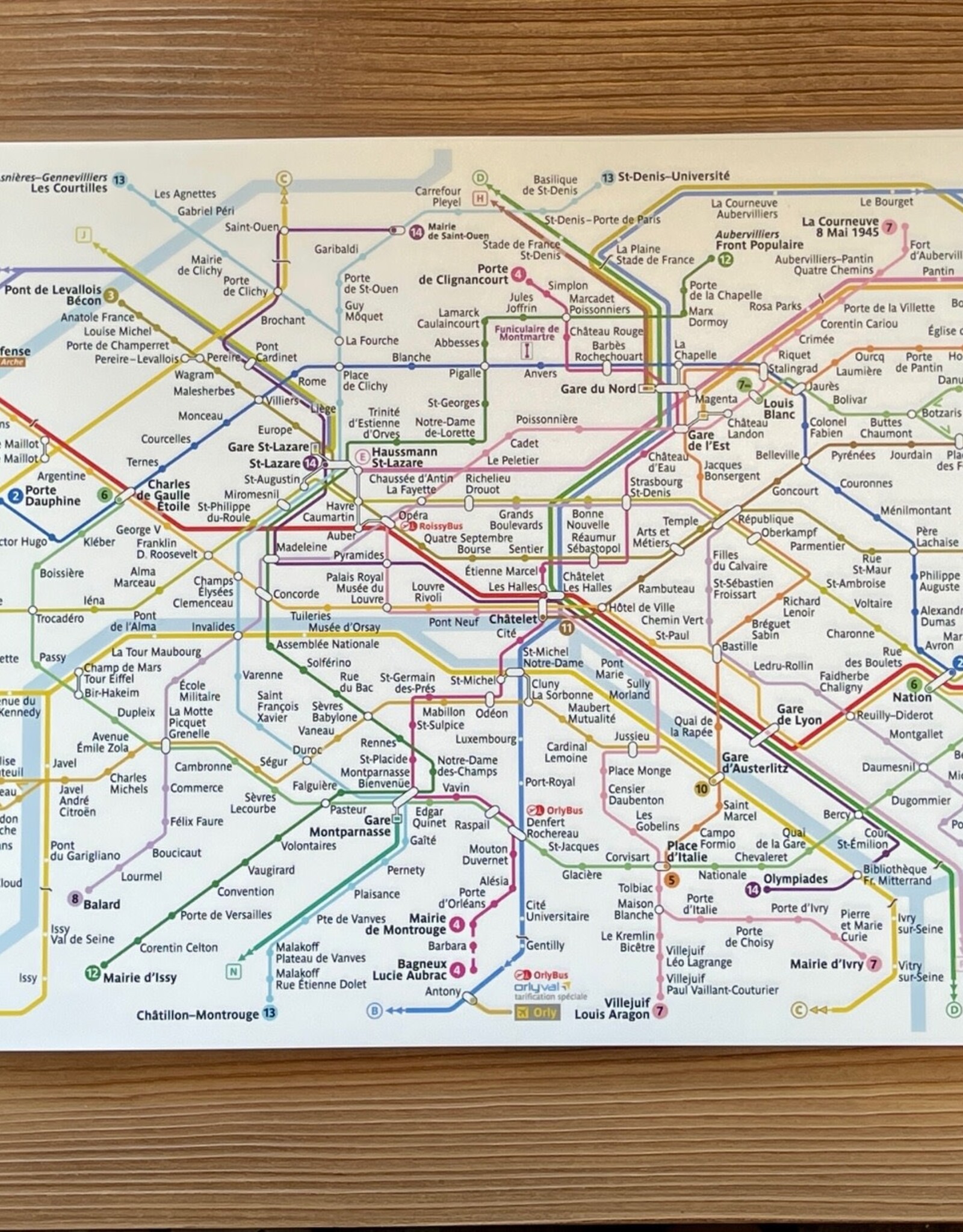 Placemat Paris RATP Assortis 45 X 30