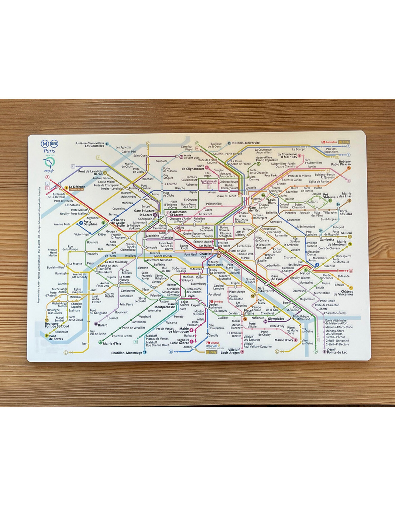 Placemat Paris RATP Assortis 45 X 30