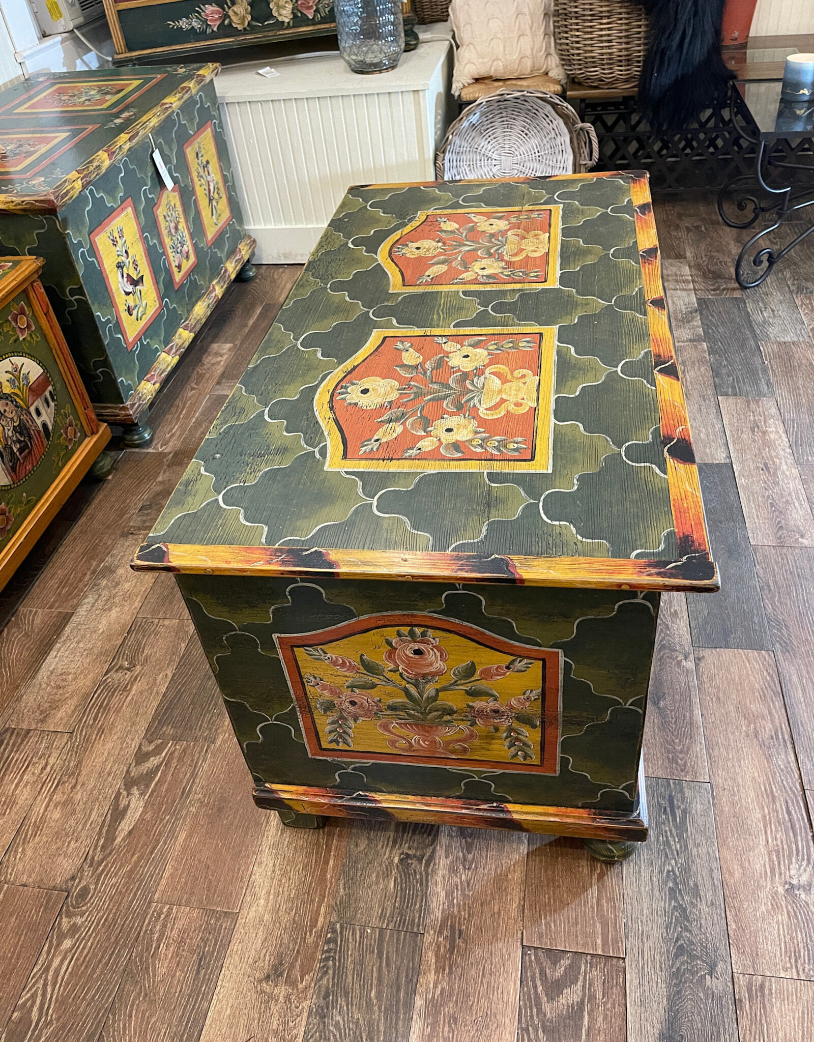 Trunk - Original - Green #4 - Bohemian Florals