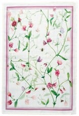 Italian Linen - Petits Pois Pink Kitchen Towel 20"x28" Cream