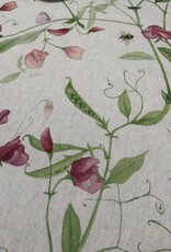 Italian Linen - Petits Pois Table Square 33.5 X 33.5" Cream